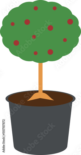 tree fruit gardening illustration element