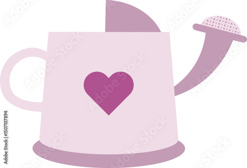 watering can gardening illustration element
