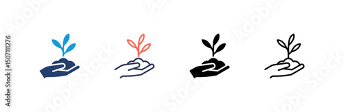 Plantation Icon set multiple style collection