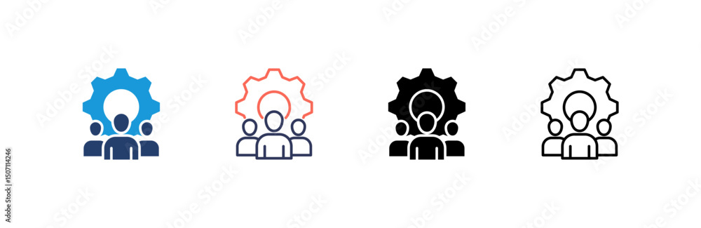 Team Icon set multiple style collection Team Icon set multiple style collection