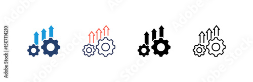 Improvement Icon set multiple style collection