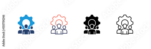 Team Icon set multiple style collection