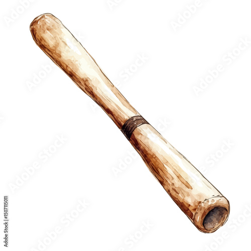 My Watercolor illustration, baseball bat painting illustration isolated on a white background, illustration, AI painting design, vector illustration set, eps format