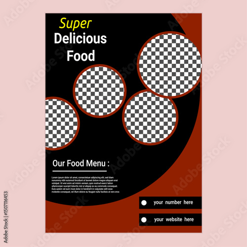 Professional Restaurant Flyer Design Template, Creative Restaurant Flyer Design Template, Modern Restaurant Flyer Design Template .