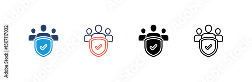 Public Safety Icon set multiple style collection