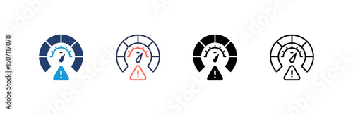 Measurement Icon set multiple style collection