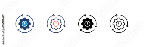 Recovery Icon set multiple style collection