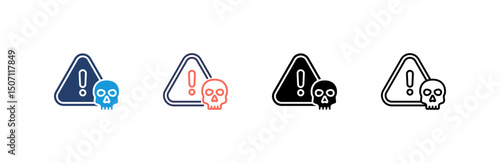 Danger Icon set multiple style collection