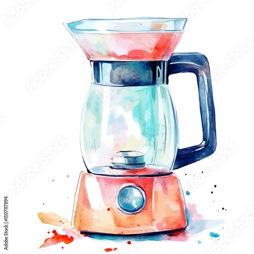 My Watercolor illustration, blender painting illustration isolated on a white background, illustration, AI painting design, vector illustration set, eps format