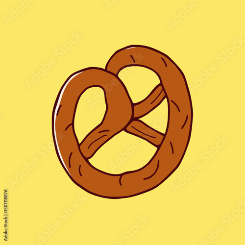 vector pretzel icon