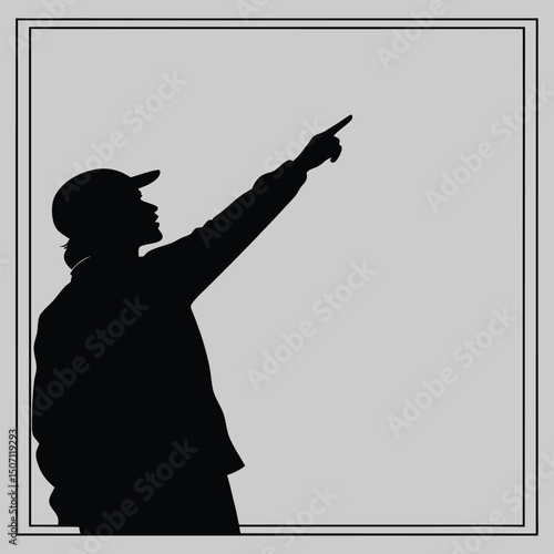 a person painting on a canvas silhouette vector design art and illustration