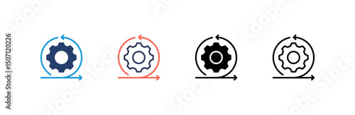 Agile Icon set multiple style collection