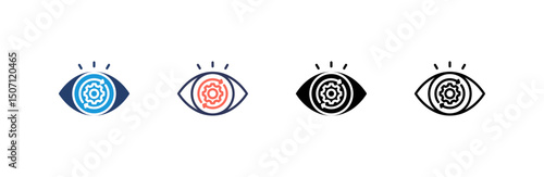 Vision Icon set multiple style collection