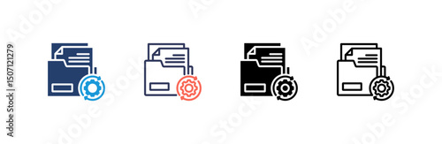 Documentation Icon set multiple style collection