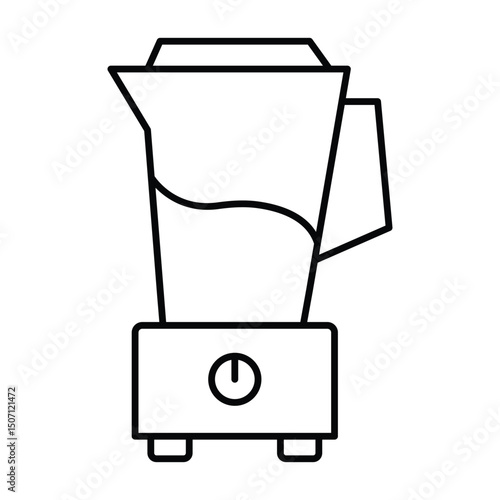 Juice Machine thinline icon, vector, pixel perfect, illustrator file 
