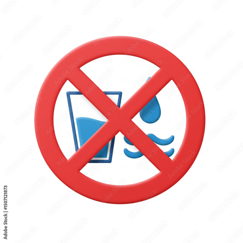 Fototapeta premium Do not drink or eat in this area.