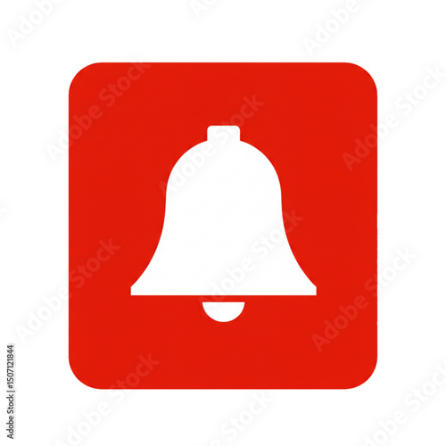 Fire alarm bell icon signaling fire or emergency warning.