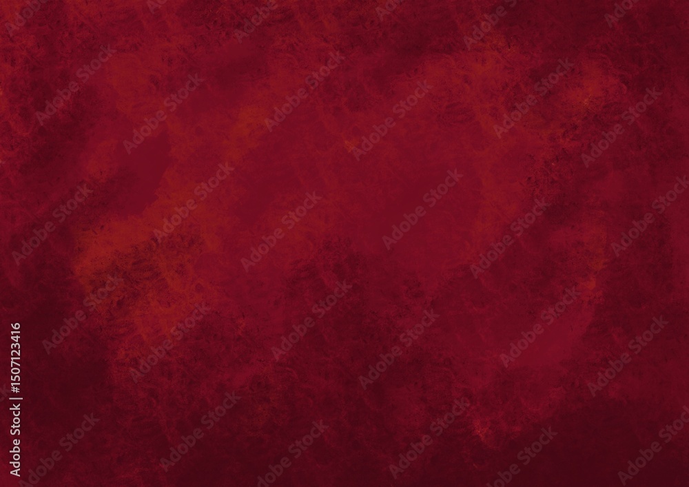 Fototapeta premium Red color grunge textured background wallpaper design
