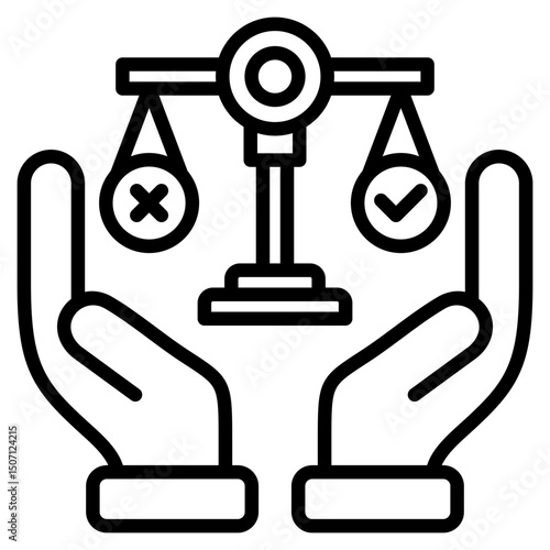 Ethical line icon