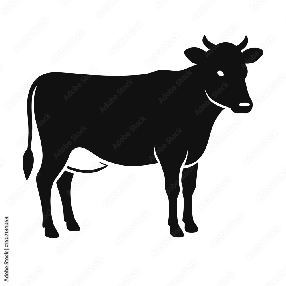Fototapeta premium Cow icon Silhouette