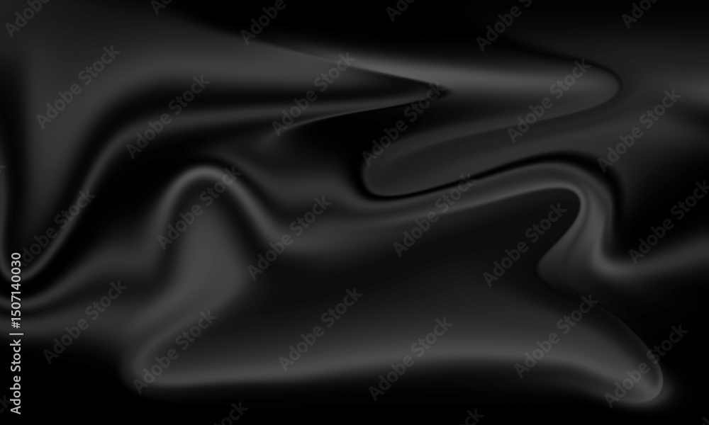 Fototapeta premium Elegant Black Abstract Background Flowing Smoothly