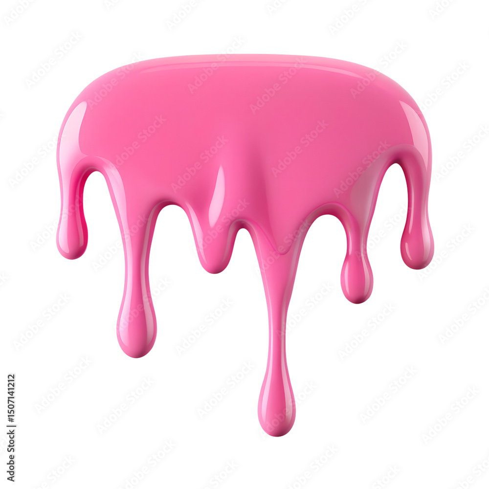 Pink Dripping Liquid Illustration Pink Dripping Liquid Illustration