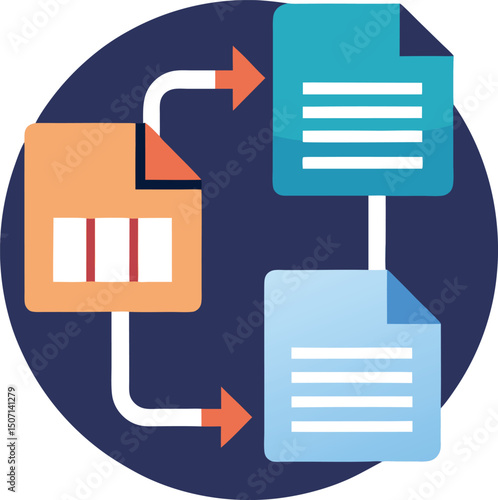 A transfer icon, typically used to represent the movement or exchange of data, files, or information