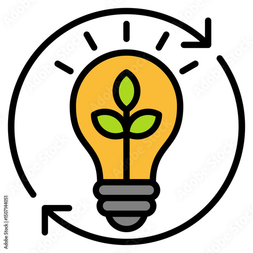 Innovation outline color icon