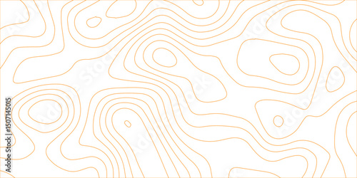 Seamless topographic wavy lines design. gray flowing curve lines on white background. abstract elevation inspired terrain pattern with fluid continuous contour lines.	