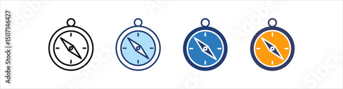 Free Download Compass Icon Set Multiple Style Collection - GFXLoad