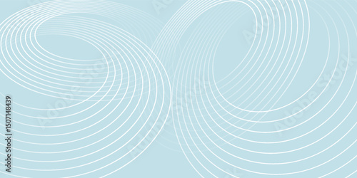 Modern abstract background. Glossy white gradient circle lines. Minimal geometric pattern. Simple graphic elements. Futuristic concept. Suitable for cover, poster, banner, brochure, eps10.
