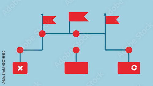 Flowchart of Transactions A flowchart is illustrated showing the pathways of money through various accounts with red flags marking suious transfers.