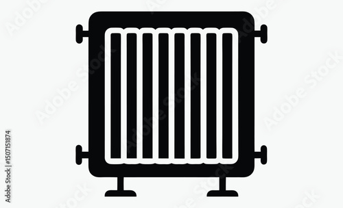 Radiator Icon Silhouette