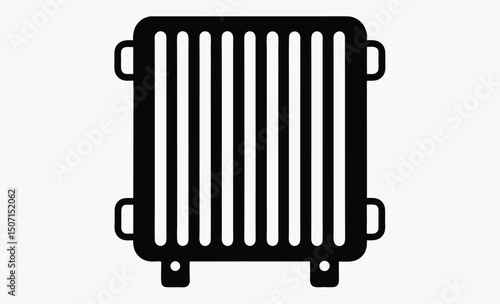 Radiator Icon Silhouette