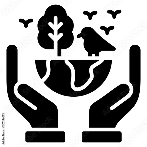 Biodiversity glyph icon