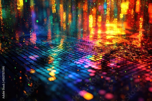Abstract Colorful Data Stream