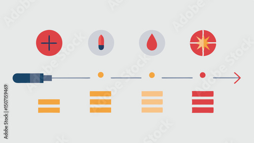 Comparison Chart An illustration of a comparison chart highlighting different types of gunshot residues identified during testing.