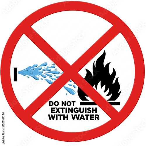 Do not extinguish with water.