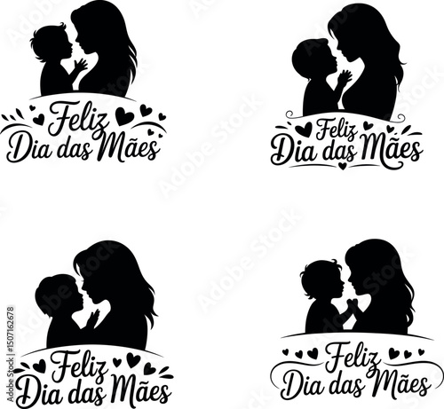 Mother's Day Silhouettes: Delicate silhouettes embody maternal love. Each frame reveals a mother's affectionate touch and tenderness.