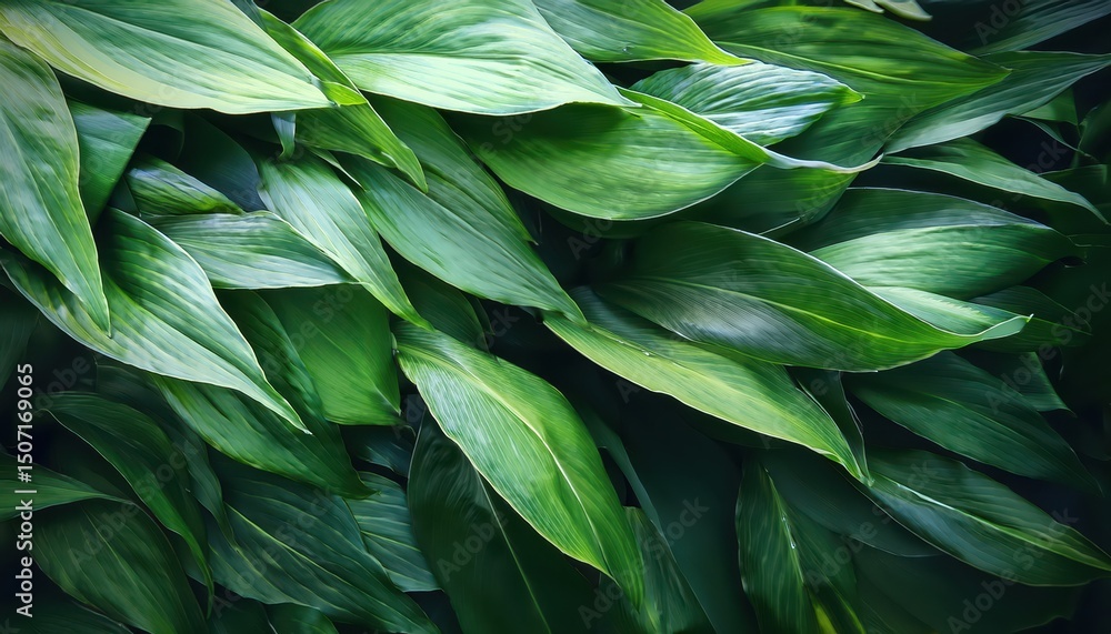 Fototapeta premium Sunlit Green Leaves