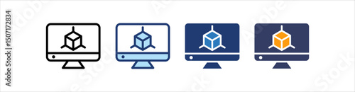 3D Modeling Icon