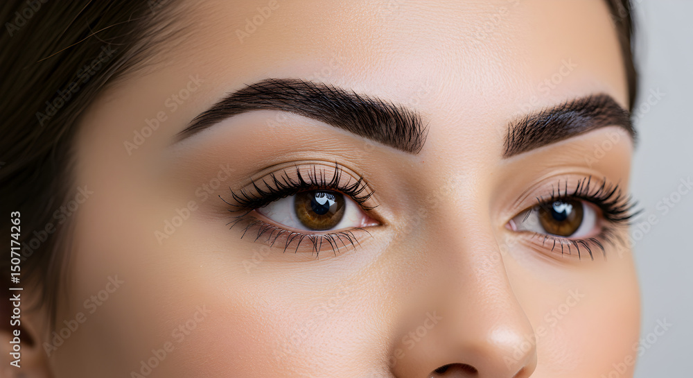 Fototapeta premium Perfect Eyebrow Shaping: A Guide to Achieving Defined Arches