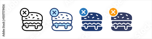 No Junk Food Icon