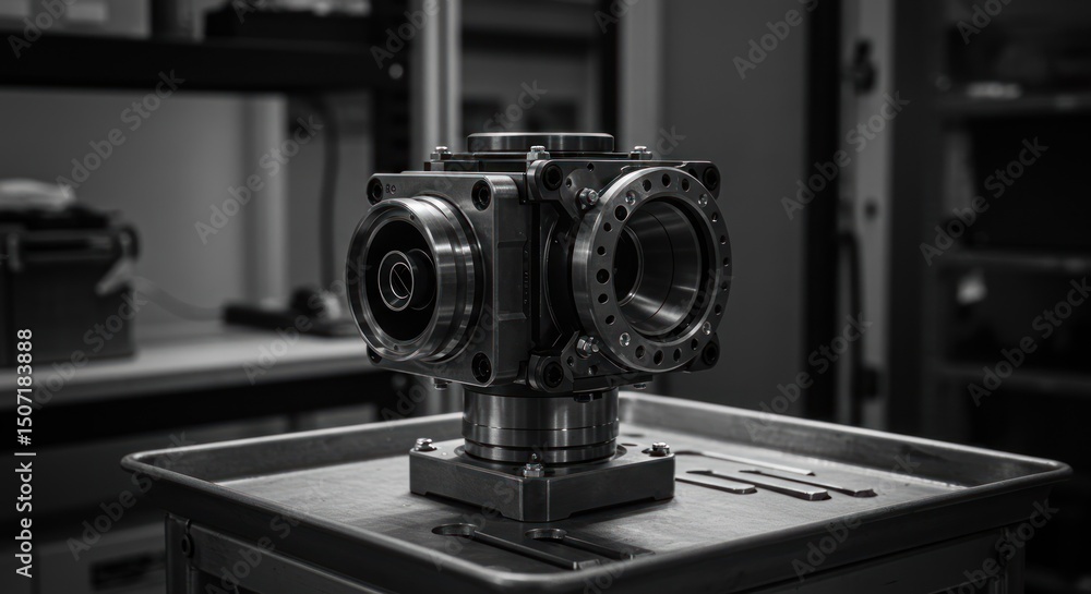 Fototapeta premium Metal Part Precision Engineering Component