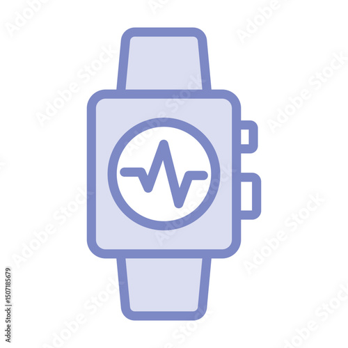 Fitness Tracker Band duotone line icon, vector, pixel perfect, illustrator file  
