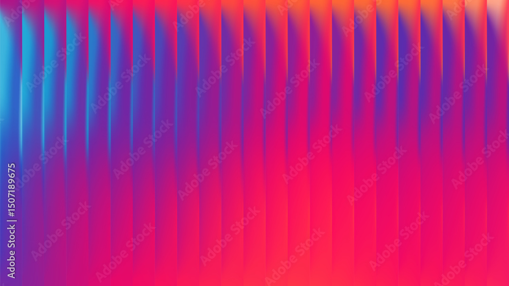 Gradient Background Abstract Glass Neon Fractal Blur Pattern. Blue Aura Glossy mesh hologram effect with multicolored fluid distortion. Neon poster wallpaper featuring soft prism light.