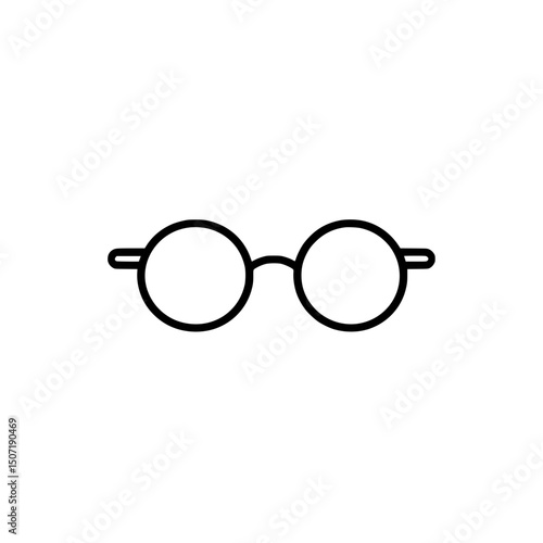Eyeglasses icon vector 