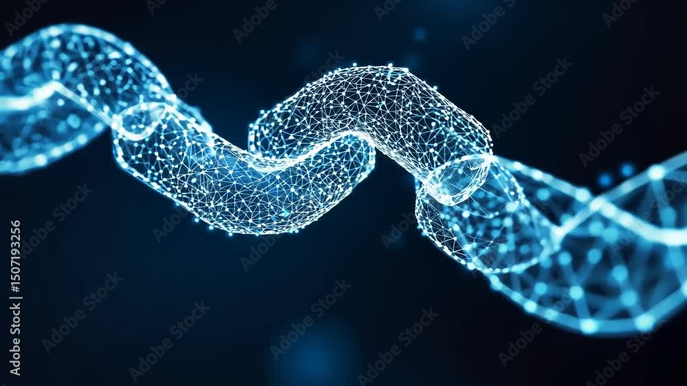 Digital Block Link System: Abstract Network Connection with 3D Visual Rendering Digital Block Link System: Abstract Network Connection with 3D Visual Rendering