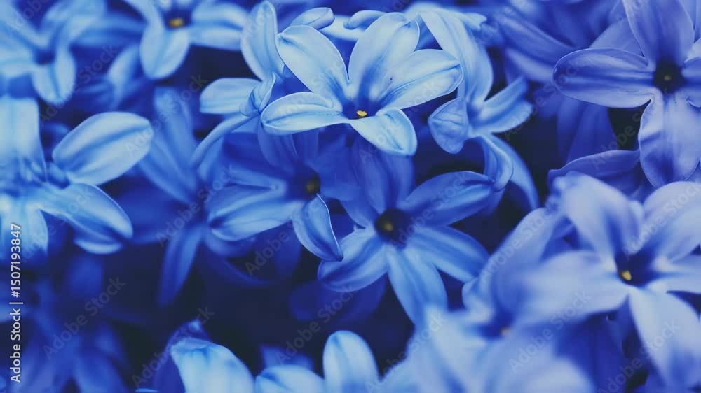 Blue Hyacinth Flower in Motion Blue Hyacinth Flower in Motion