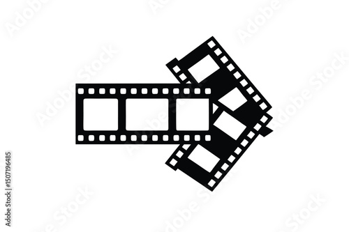 Classic Film Photography Roll of Film Icon, Nostalgia, Retro Camera, Vintage Movie Frames, Analog Photography Symbol